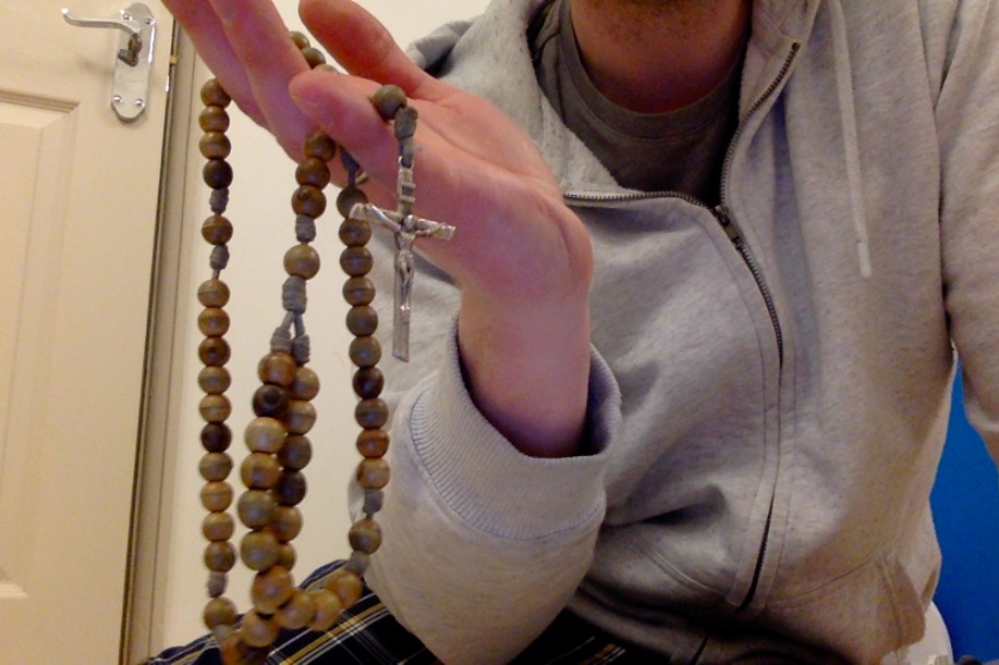 Olive wood paracord rosary